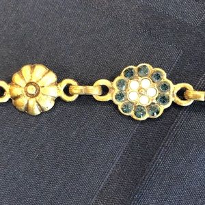 #Chain belt with stones